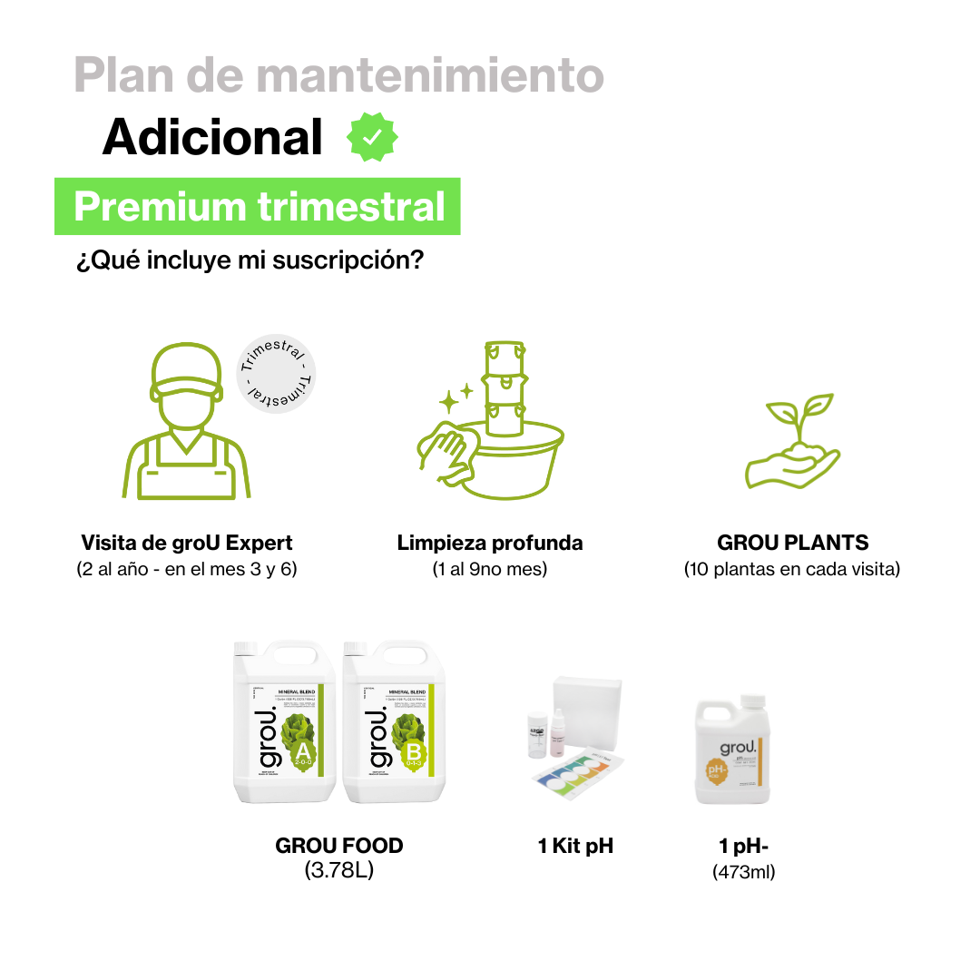 Mantenimiento adicional PREMIUM TRIMESTRAL (CDMX y AM)