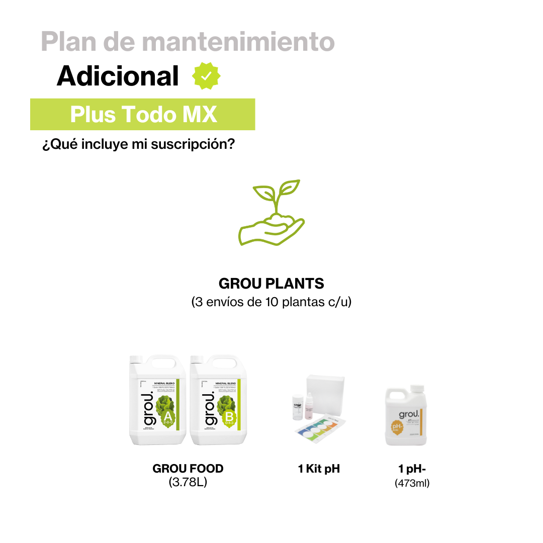 Mantenimiento adicional PLUS Todo Mex